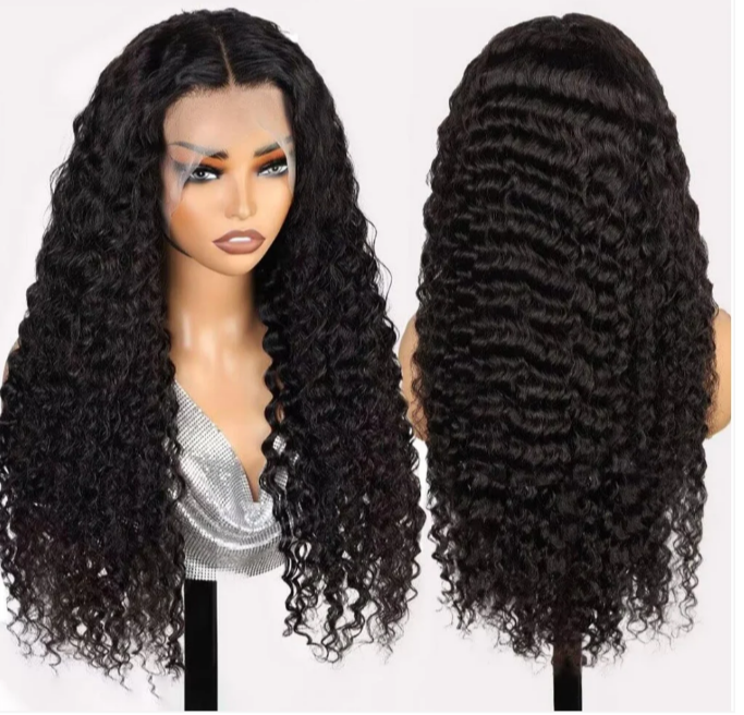 Glueless Curly 13x6 HD Lace Wig (Human Blend)