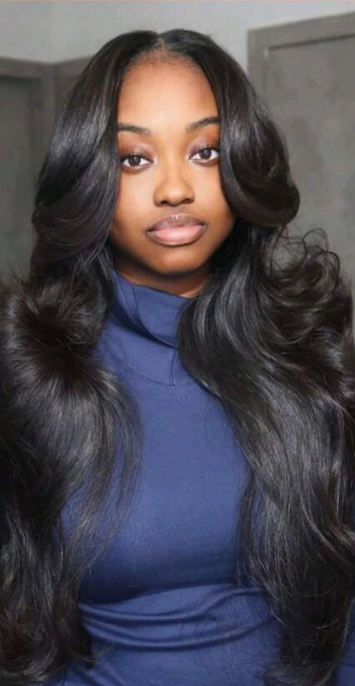 Black Wave Human Hair Clip-Ins (Set)