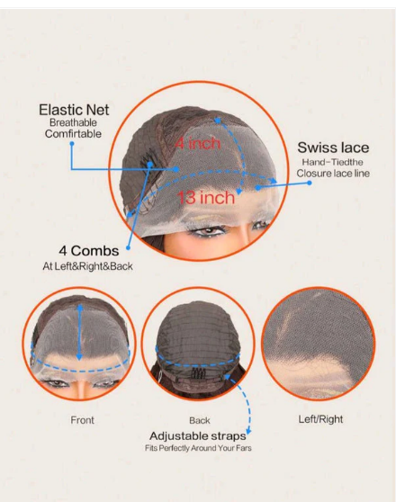 Heat Resistant Front Lace Wig (Human Blend)